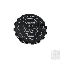 1 - 16 Table top Wound Tracker (Choose a Colour) - Fat Dwarf