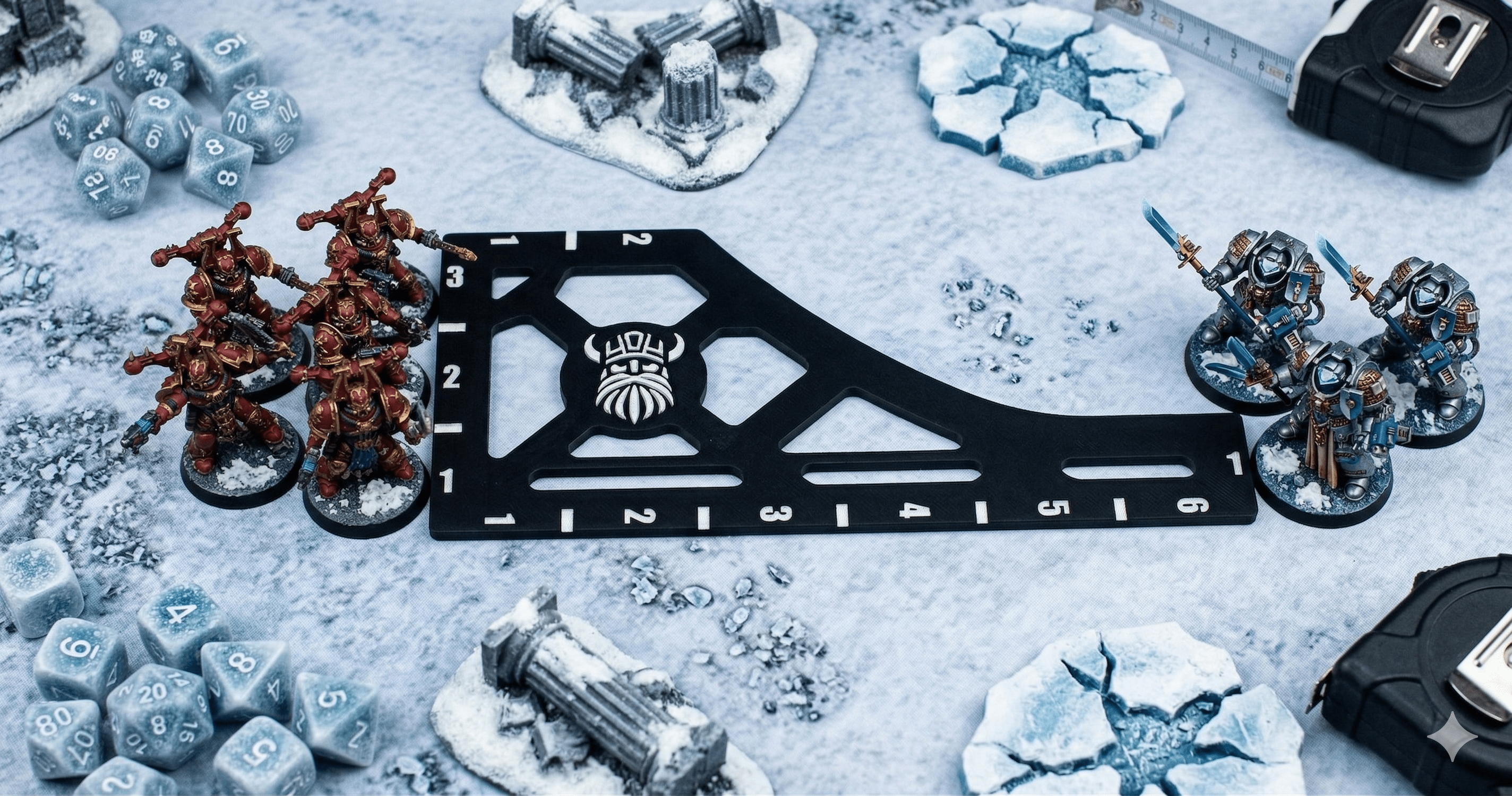 6 Inch Tactical Gauge Movement Range Ruler - Fat Dwarf