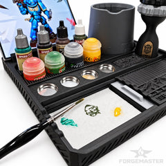 Hobby Forge PRO: Modular wet palette, Paint, Tool Station and paint handle set - Fat Dwarf