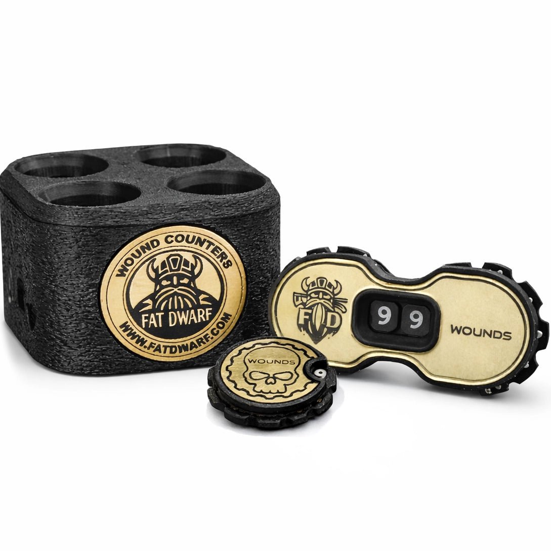 Table top Wound Tracker Set (Choose Colours) - Fat Dwarf