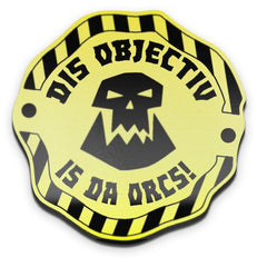 x6 Objective Secured Orc Tokens - Fat Dwarf